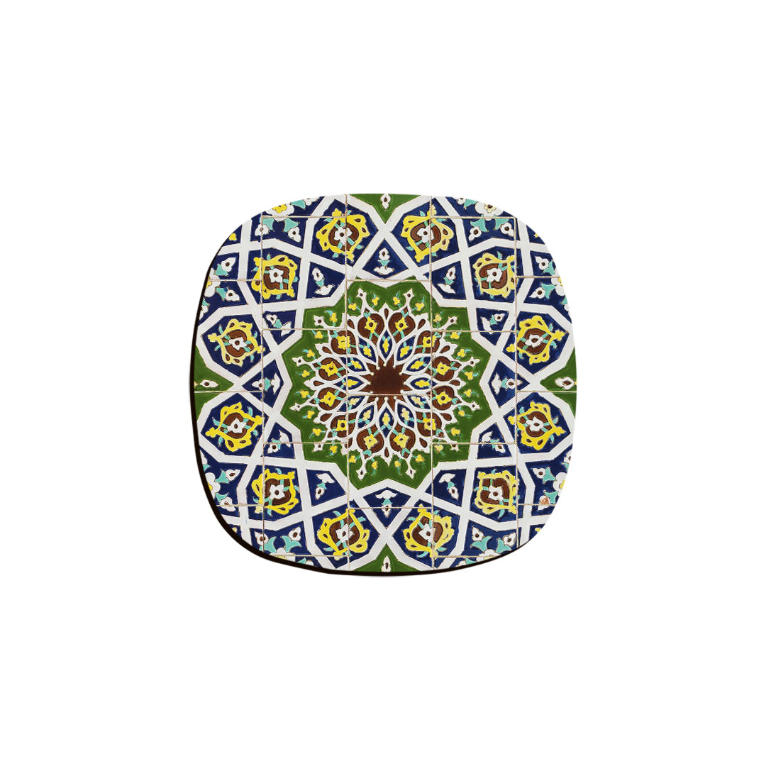 زیر لیوانی ترمه طراحان ایده مدل کاشی  کد cfp1373