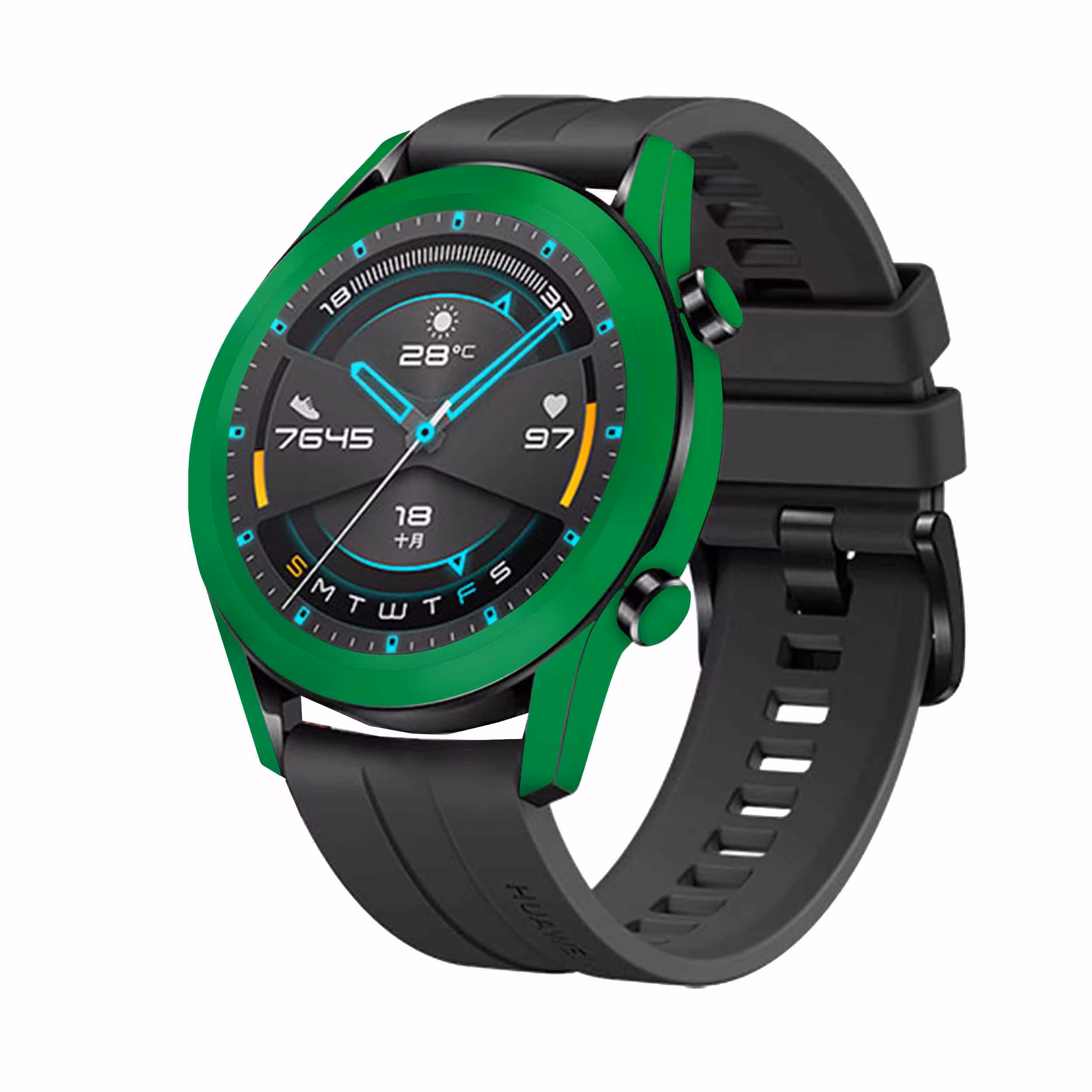برچسب ماهوت طرح Matte-Green مناسب برای ساعت هوشمند هوآوی Watch GT2