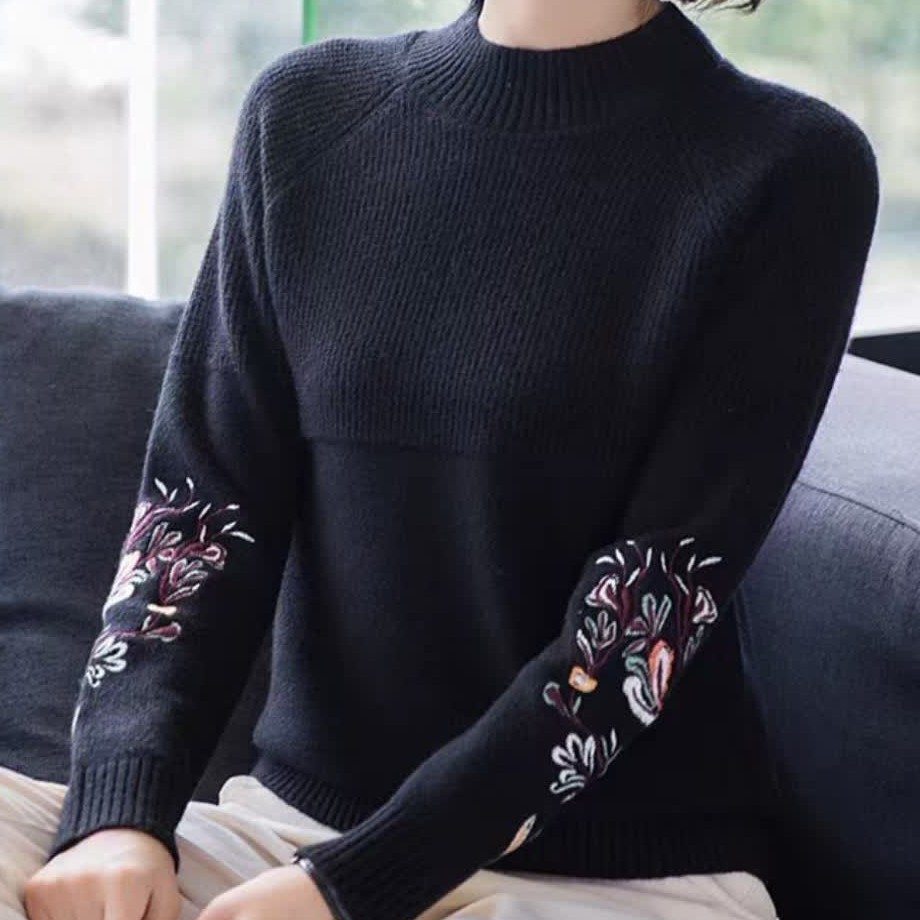 شومیز بافت گلدوزی شده 