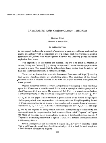 خرید و دانلود نسخه کامل کتاب Categories and Cohomology Theories