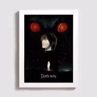 تابلو مدل انیمه دفترچه مرگ anime death note W12 | دنیای قاب