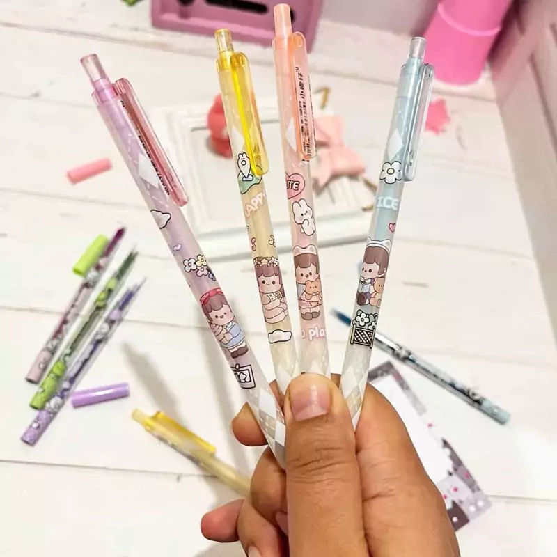 اتود پاستلی طرح دختر بسیار سبک و خوش دست