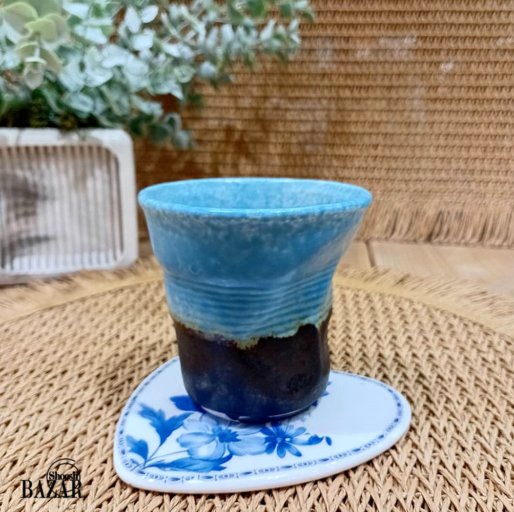 نیم لیوان دفرمه (مچاله) سرامیکی