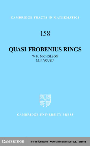 خرید و دانلود نسخه کامل کتاب Quasi-Frobenius Rings