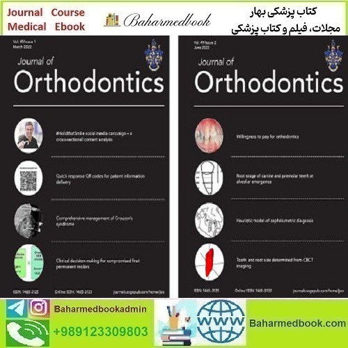 Journal of Orthodontics 2024 Full Archives TRUE PDF price 30€ - کتاب پزشکی بهار