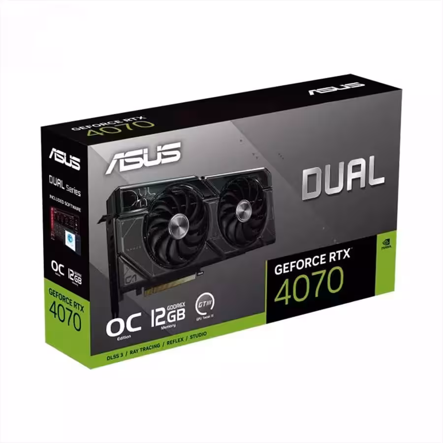کارت گرافیک مدل RTX-4070 12GB Dual OC Asus ایسوس