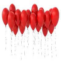 خرید و دانلود عکس Abstract بادکنک های قرمز سه بعدی | پیک فاکس | Pic Fox