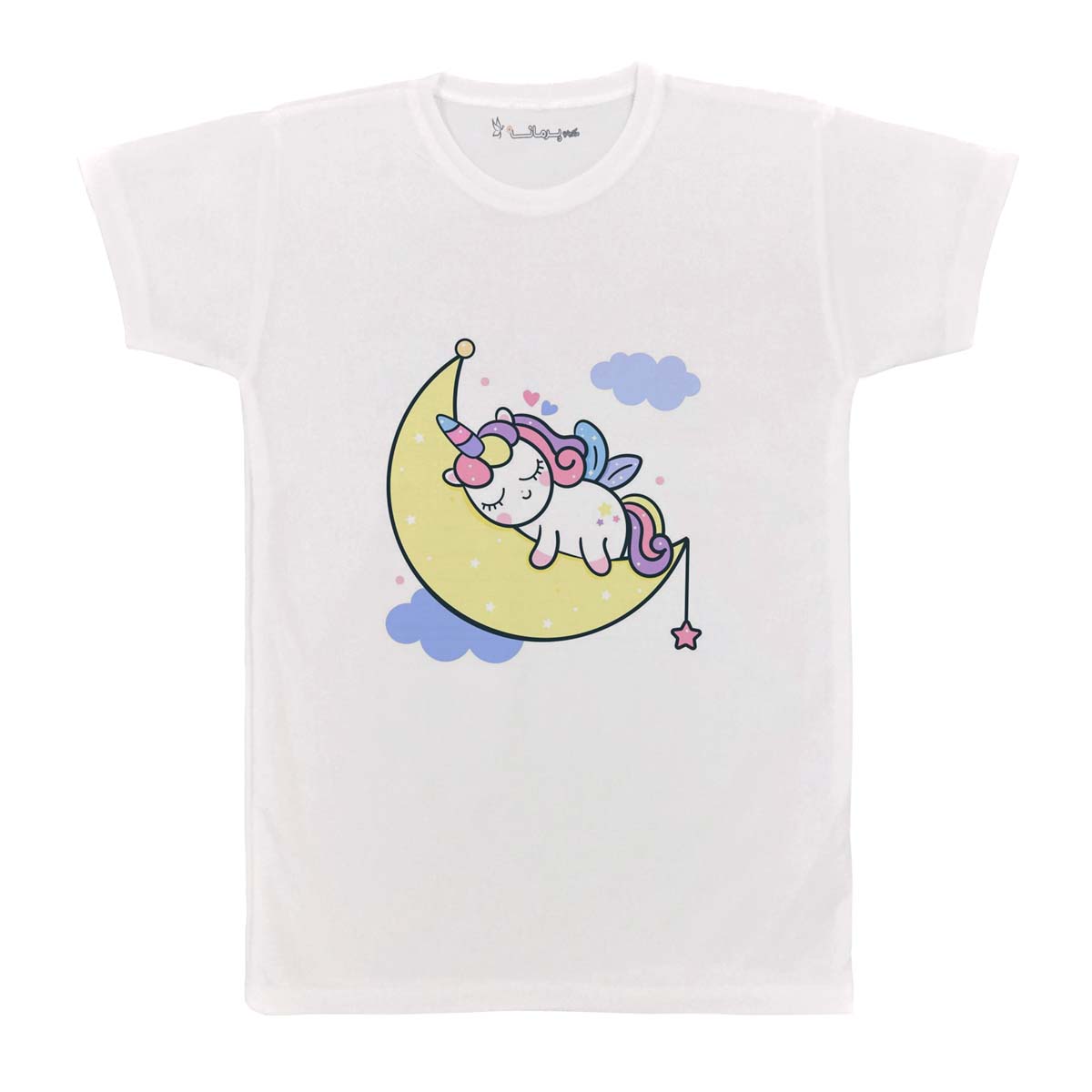 تی شرت بچگانه پرمانه طرح یونیکورن کد pmt.3350