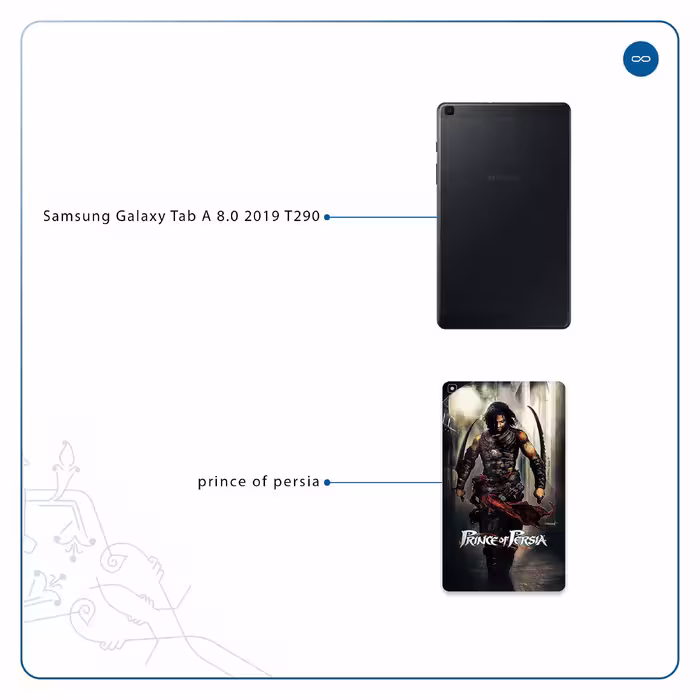 برچسب پوششی ماهوت مدل Prince of Persia مناسب برای تبلت سامسونگ Galaxy Tab A 8.0 2019 T290