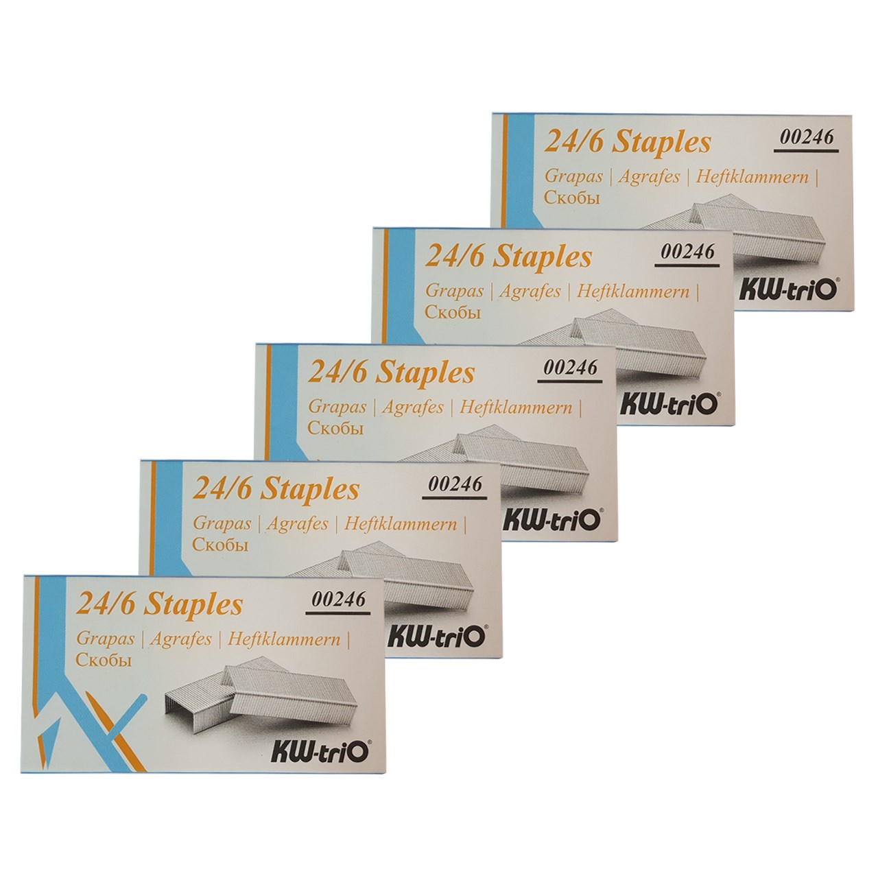 سوزن منگنه کی دبلیو تریو سایز 24/6 - بسته 5000 عددی