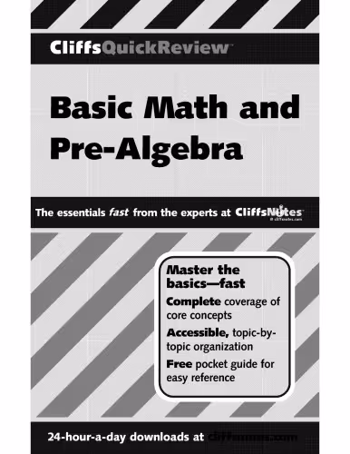 خرید و دانلود نسخه کامل کتاب Basic Math and Pre-Algebra. Cliffs Quick Review