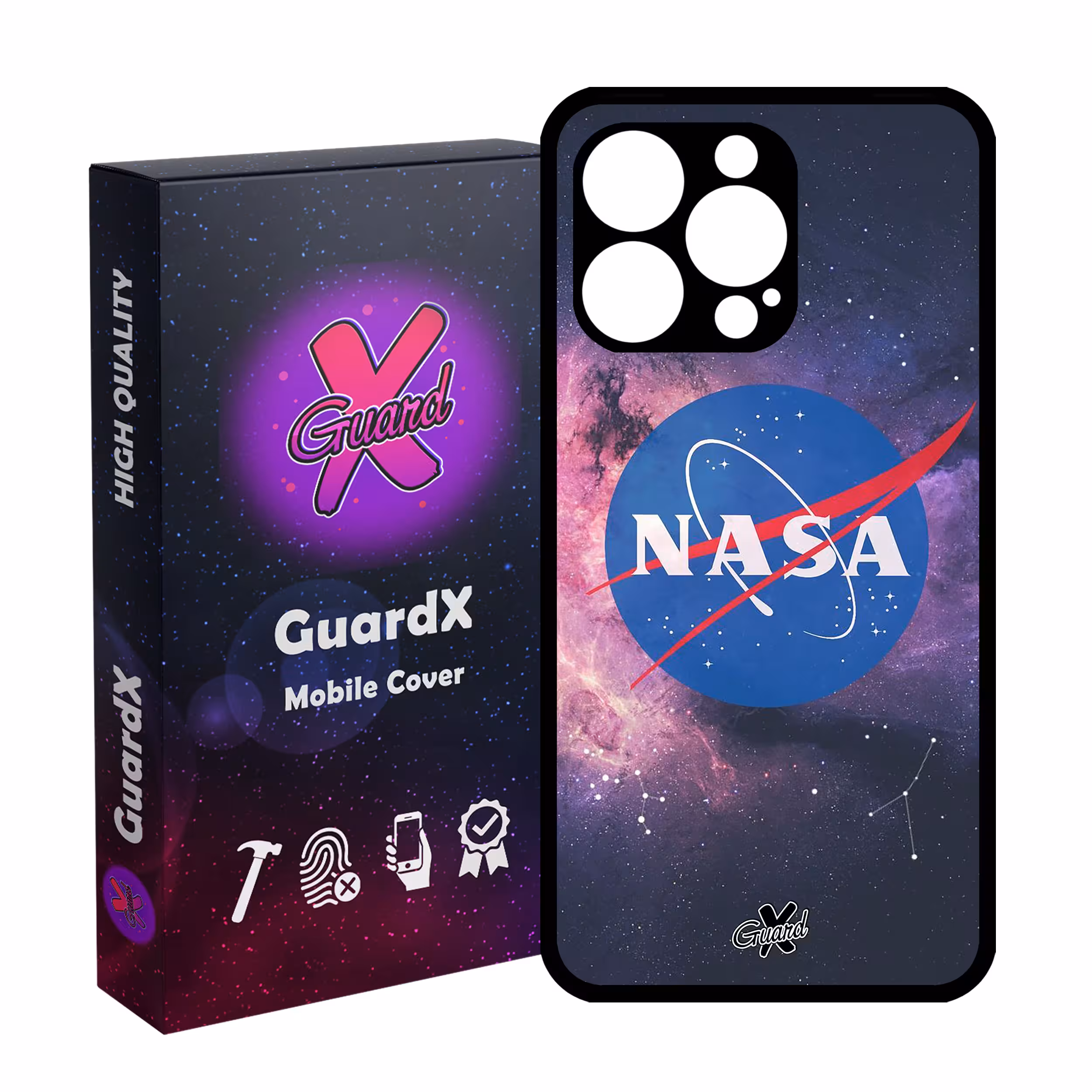 کاور گارد ایکس طرح Nasa مدل Glass10012 مناسب برای گوشی موبایل اپل iPhone 13 Pro