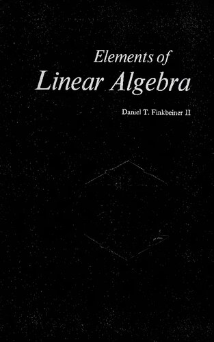 خرید و دانلود نسخه کامل کتاب Elements of Linear Algebra