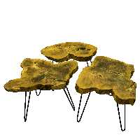 میز عسلی مدل 701 مجموعه 3 عددی