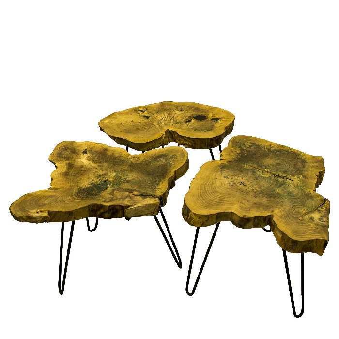 میز عسلی مدل 701 مجموعه 3 عددی