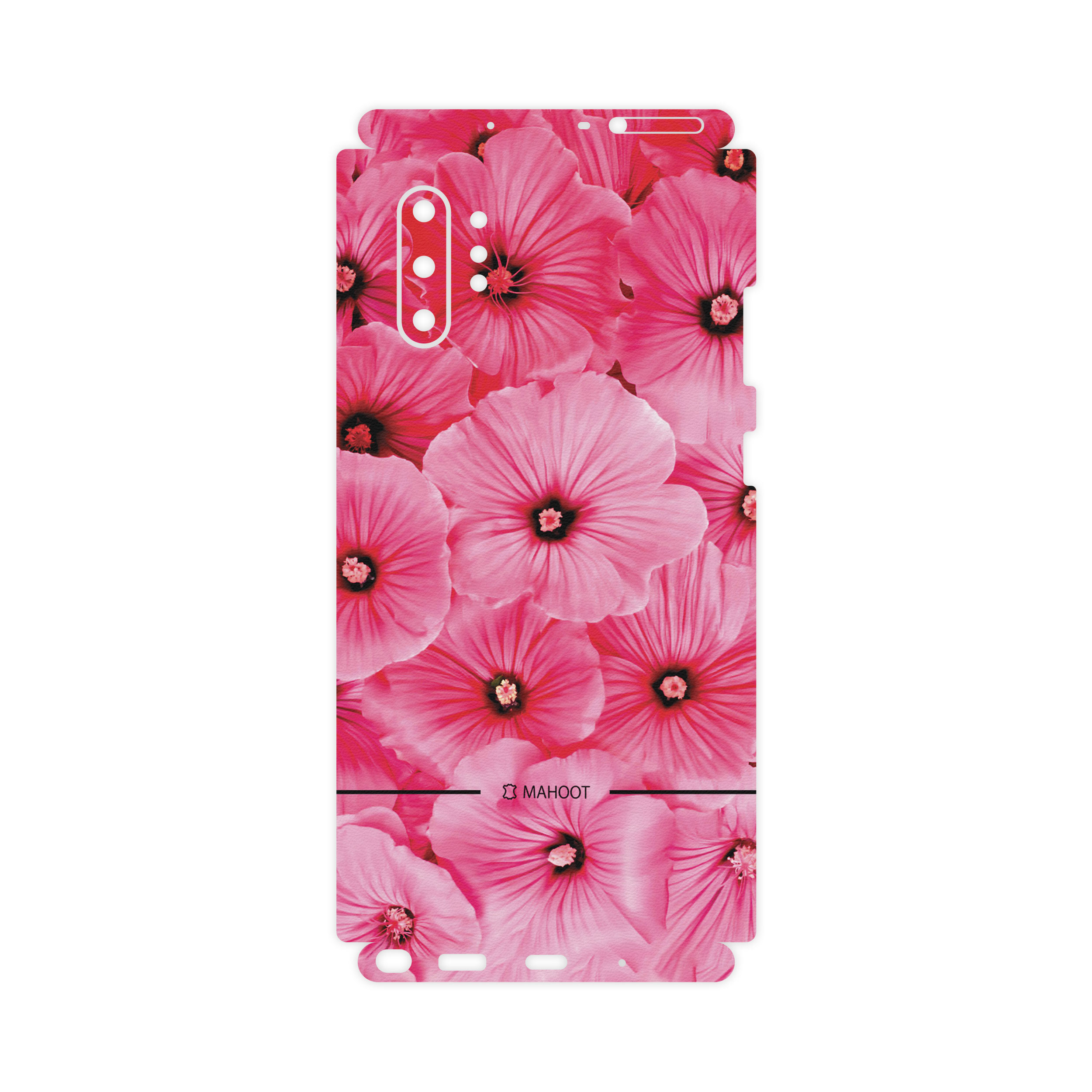 برچسب پوششی ماهوت مدل Full skin-Pink-Flower مناسب برای گوشی موبایل سامسونگ Galaxy Note10Plus
