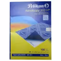 کاغذ کاربن آبی مدل پلیکان سایز A4 بسته 100 عددی