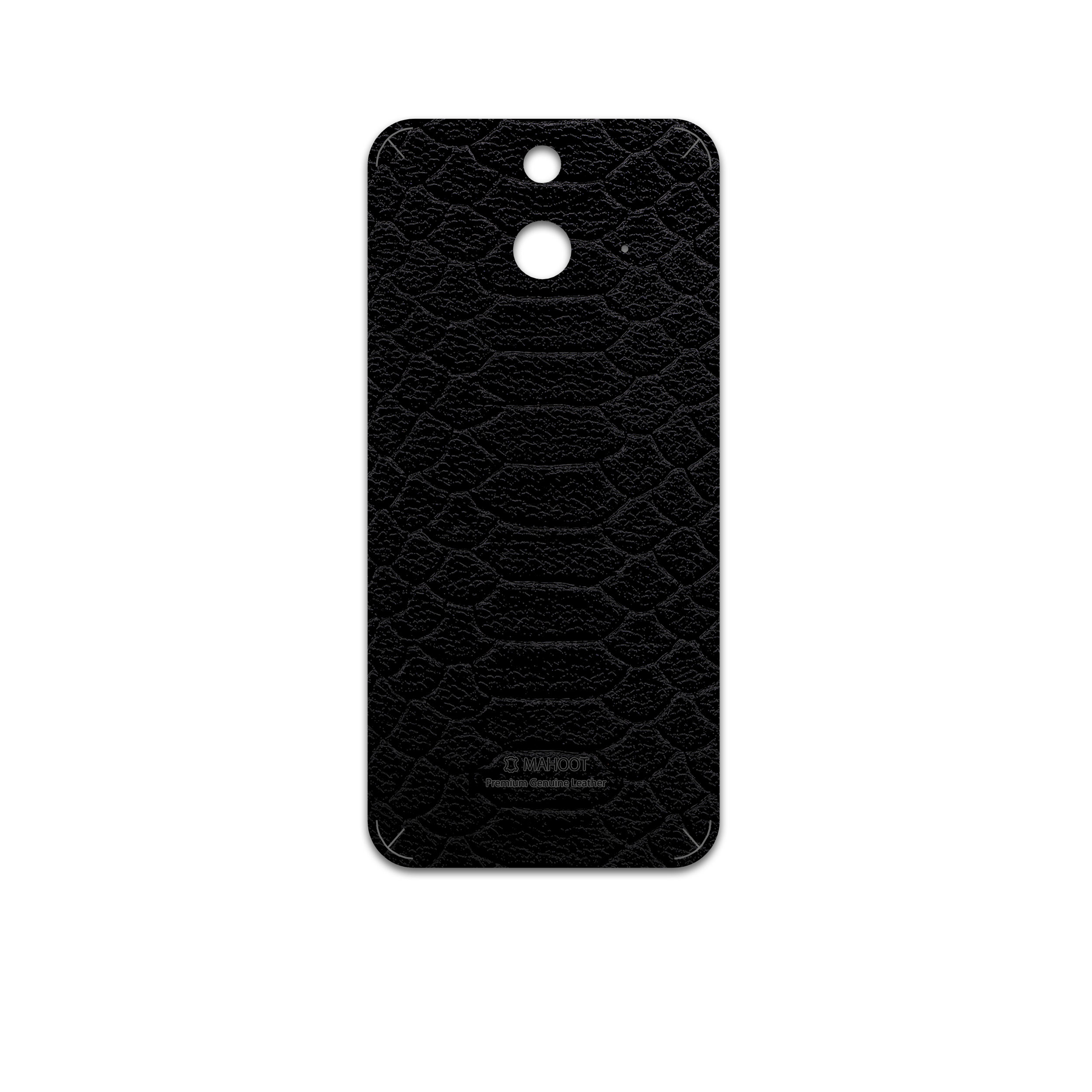 برچسب پوششی ماهوت مدل Black-Snake-Leather مناسب برای گوشی موبایل اچ تی سی One E8