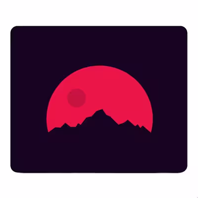 ماوس پد طرح Crimson Sunshine مدل W11