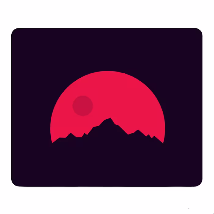 ماوس پد طرح Crimson Sunshine مدل W11