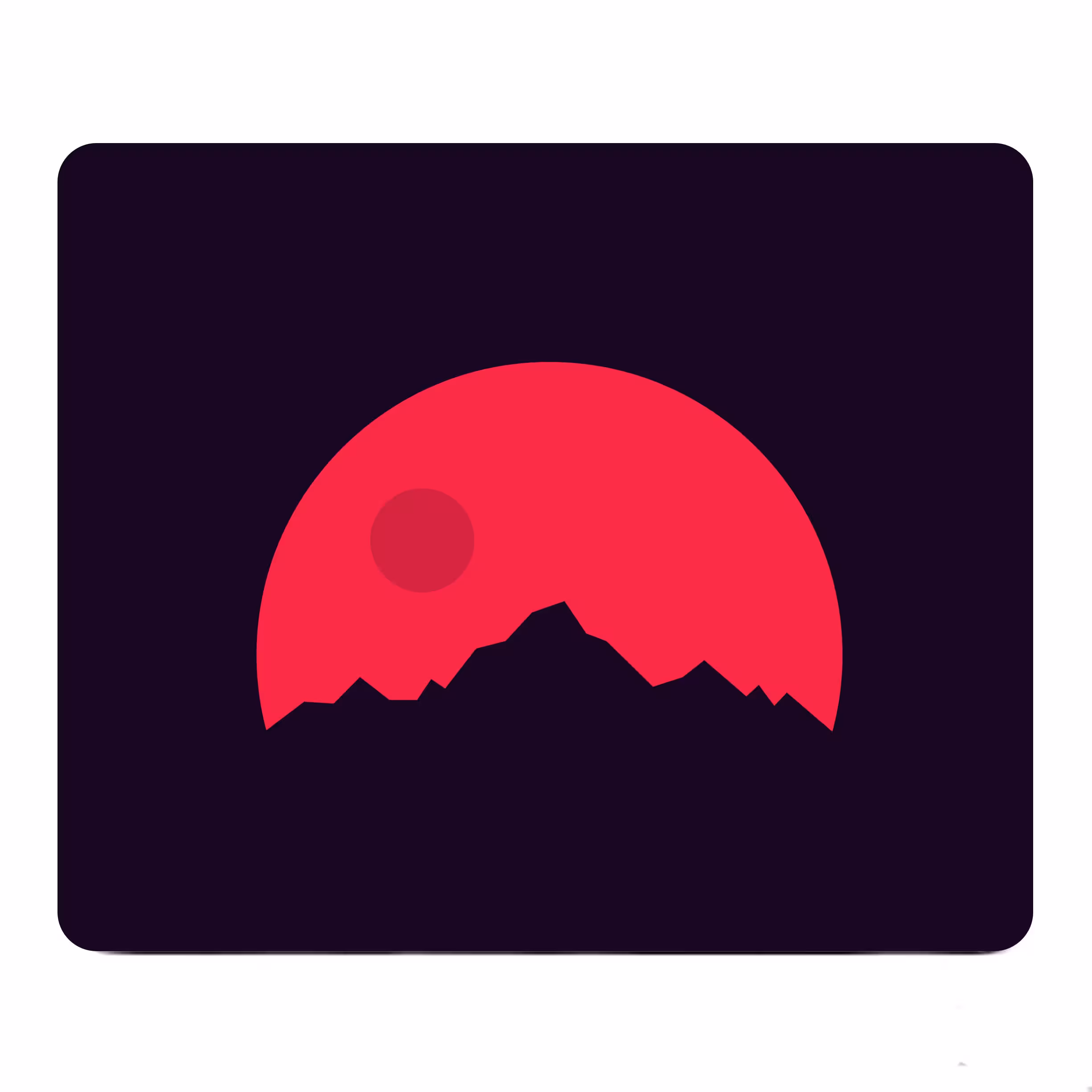 ماوس پد طرح Crimson Sunshine مدل W11
