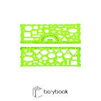 خط کش / ژله ای / شابلون دار / جفت