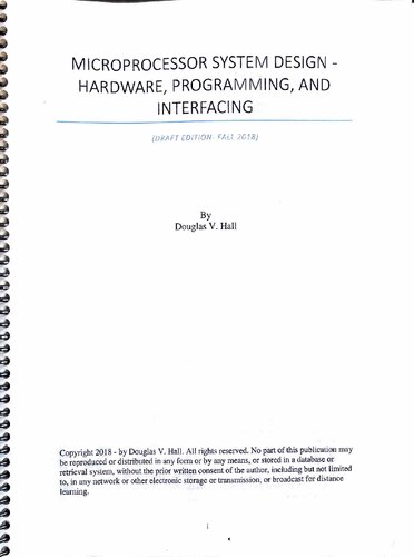 خرید و دانلود نسخه کامل کتاب Microprocessor System Design - Hardware, Programming, and Interfacing