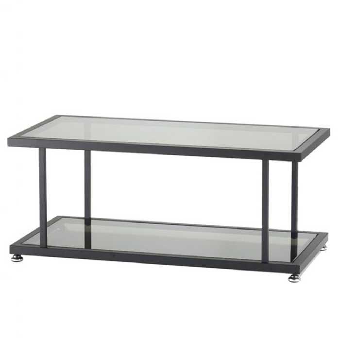 میز جلو مبلی آريو شیشه دودی رایانه صنعت