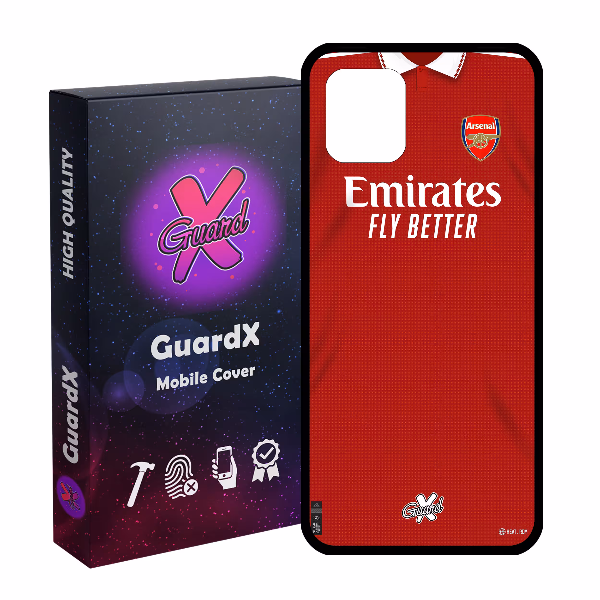 کاور گارد ایکس طرح آرسنال مدل Glass10467 مناسب برای گوشی موبایل سامسونگ Galaxy Note 10 Lite / A81