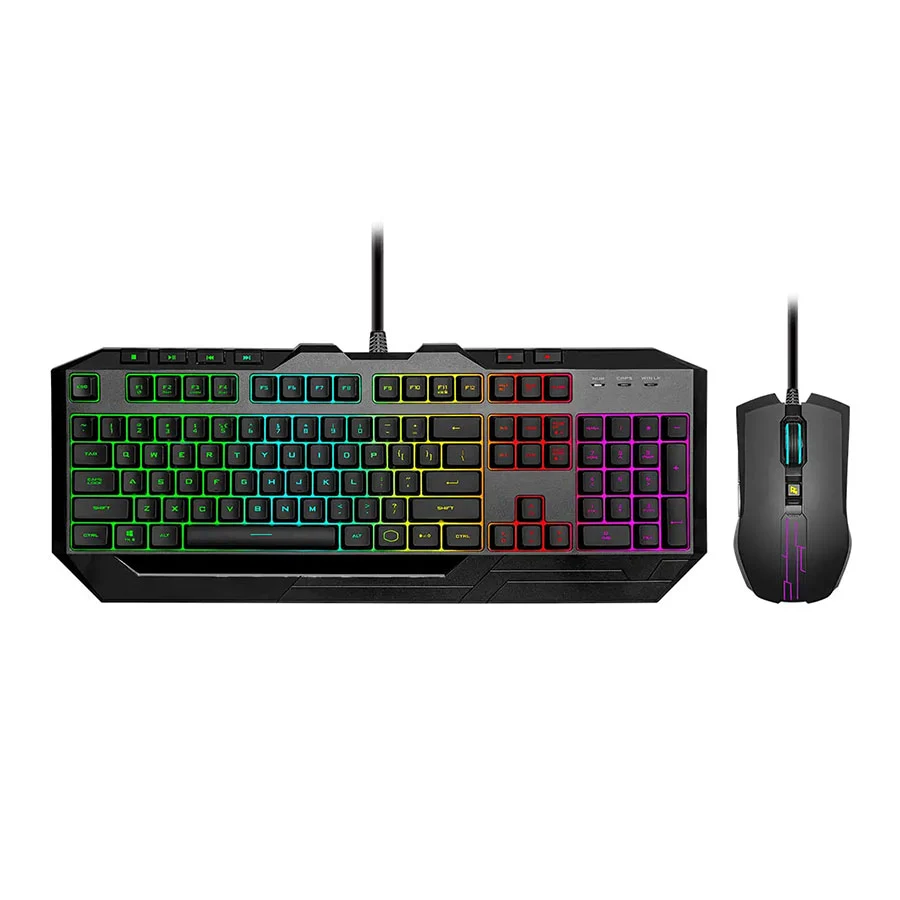 کیبورد و ماوس گیمینگ کولر مستر مدل DEVASTATOR 3 RGB
