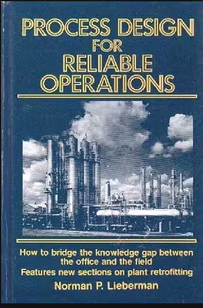 خرید و دانلود نسخه کامل کتاب Process Design for Reliable Operations - &nbsp;Pdf