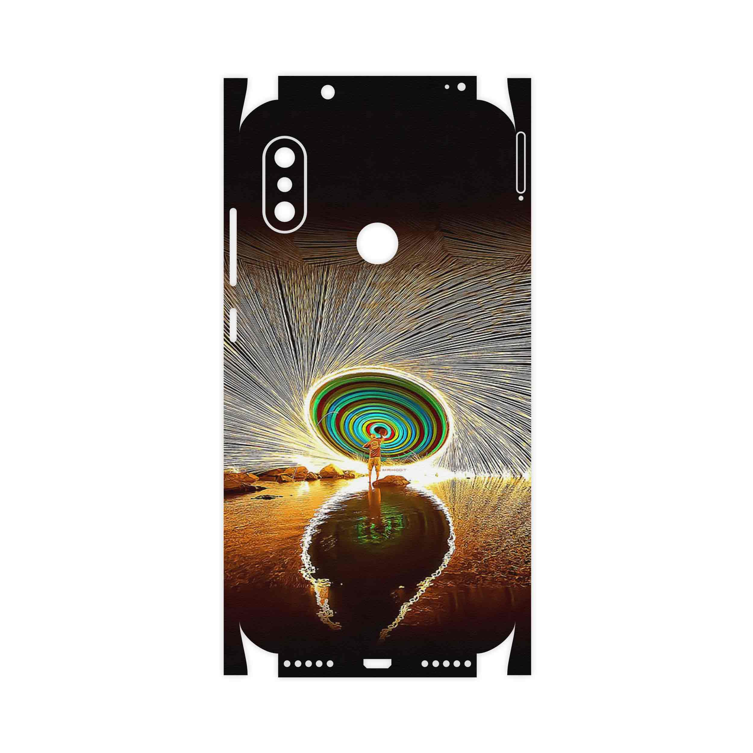 برچسب پوششی ماهوت مدل Night Light Fountain-FullSkin مناسب برای گوشی موبایل شیائومی Redmi Note 6 Pro