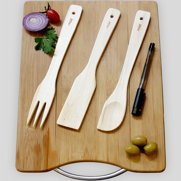 سرویس کفگیر 3 پارچه چوبلمه کد 789