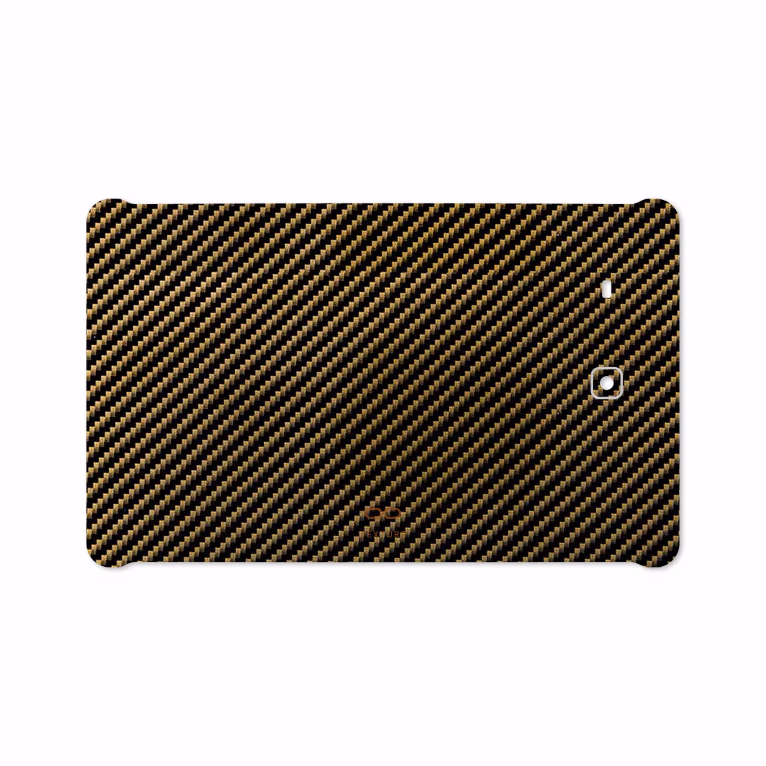 برچسب پوششی ماهوت مدل Glossy-Brown-Fiber مناسب برای تبلت سامسونگ Galaxy Tab E 9.6 2015 T561