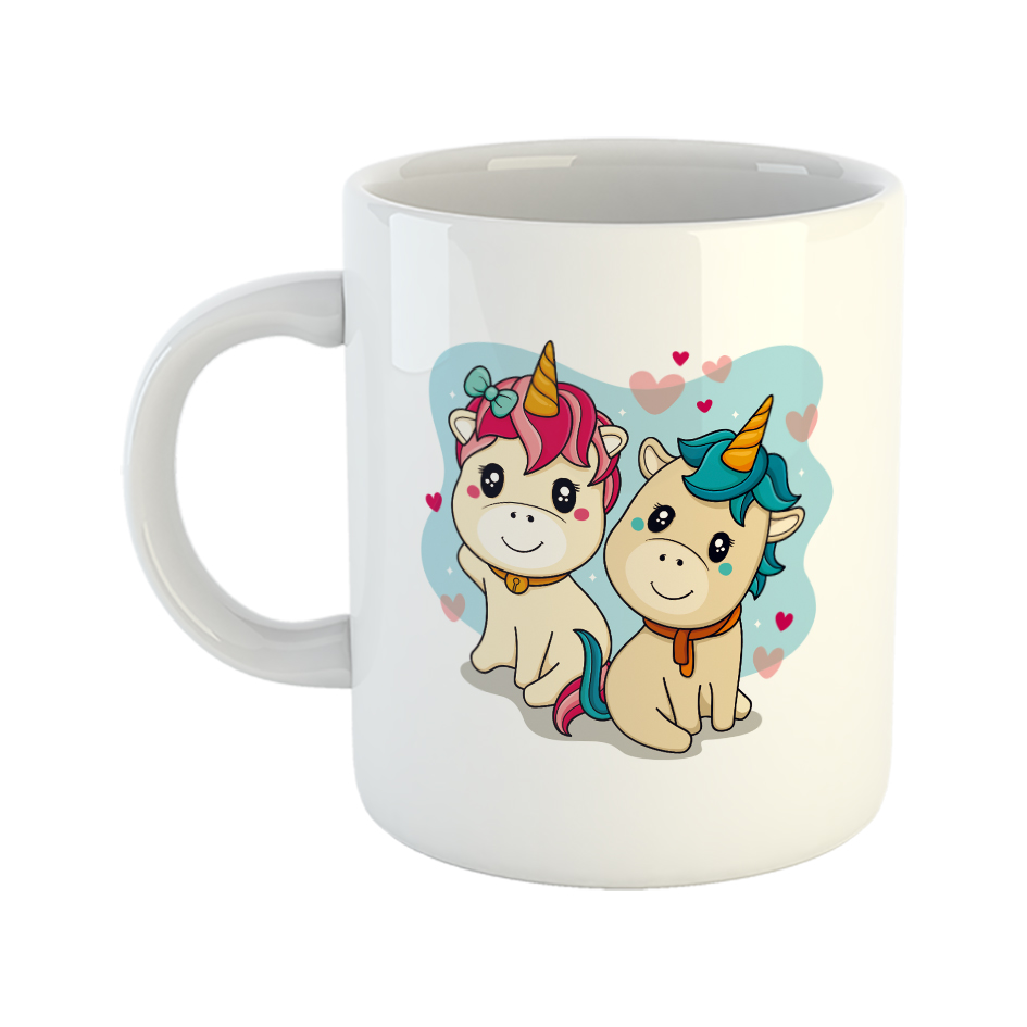 ماگ طرح بچه‌ یونیکورن