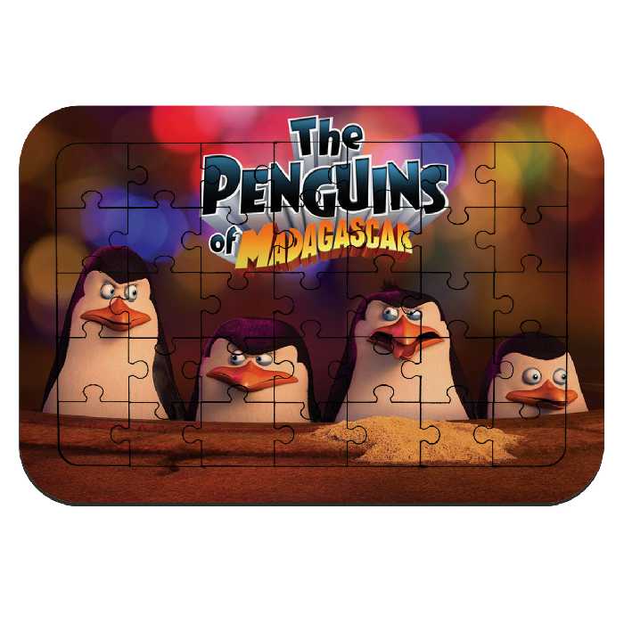 پازل 35 تکه طرح انیمیشن پنگوئنهای ماداسکار مدل NI1870 