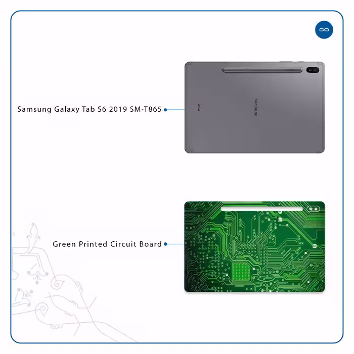 برچسب پوششی ماهوت مدل Green Printed Circuit Board مناسب برای تبلت سامسونگ Galaxy Tab S6 2019 SM-T865