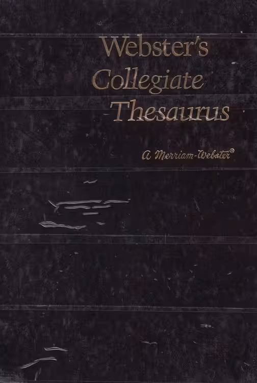 خرید کتاب Webster’s Collegiate Thesaurus — کتابسرای طه