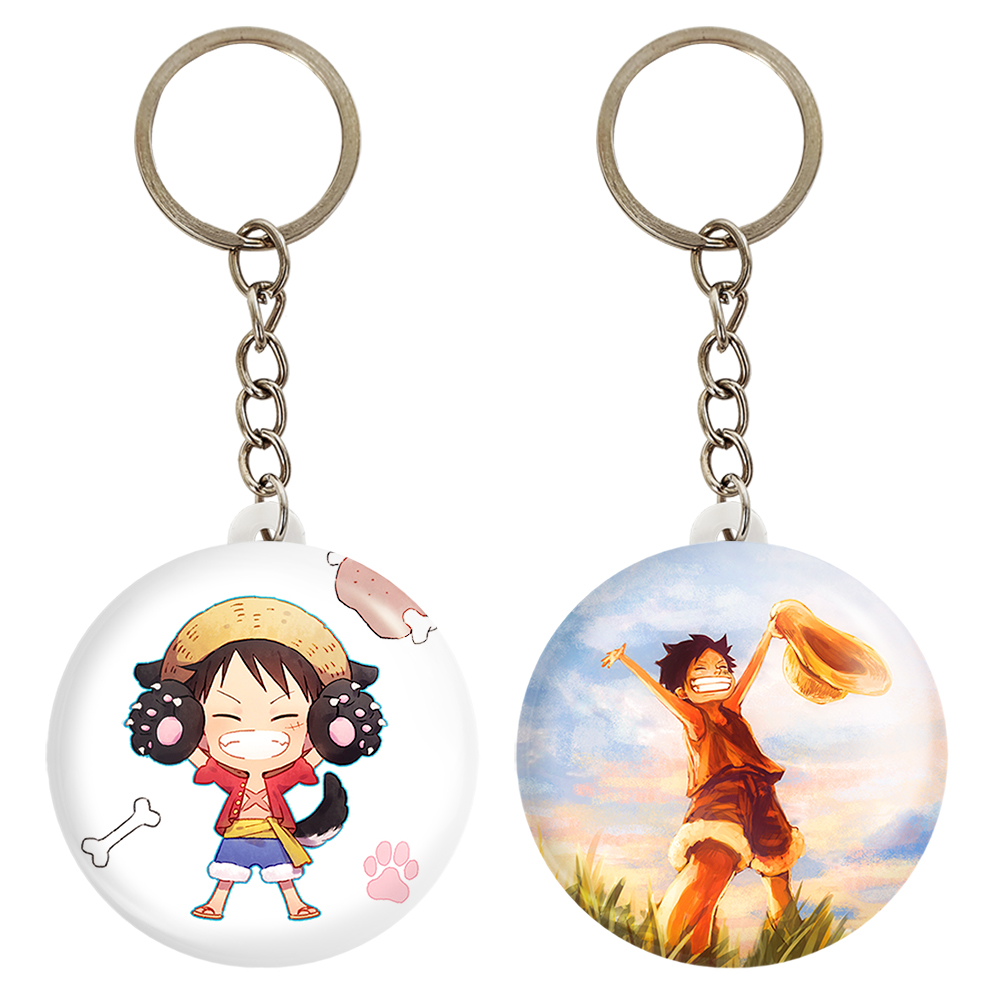 جاکلیدی خندالو مدل لوفی انیمه وان پیس کد 1725017256 مجموعه 2 عددی