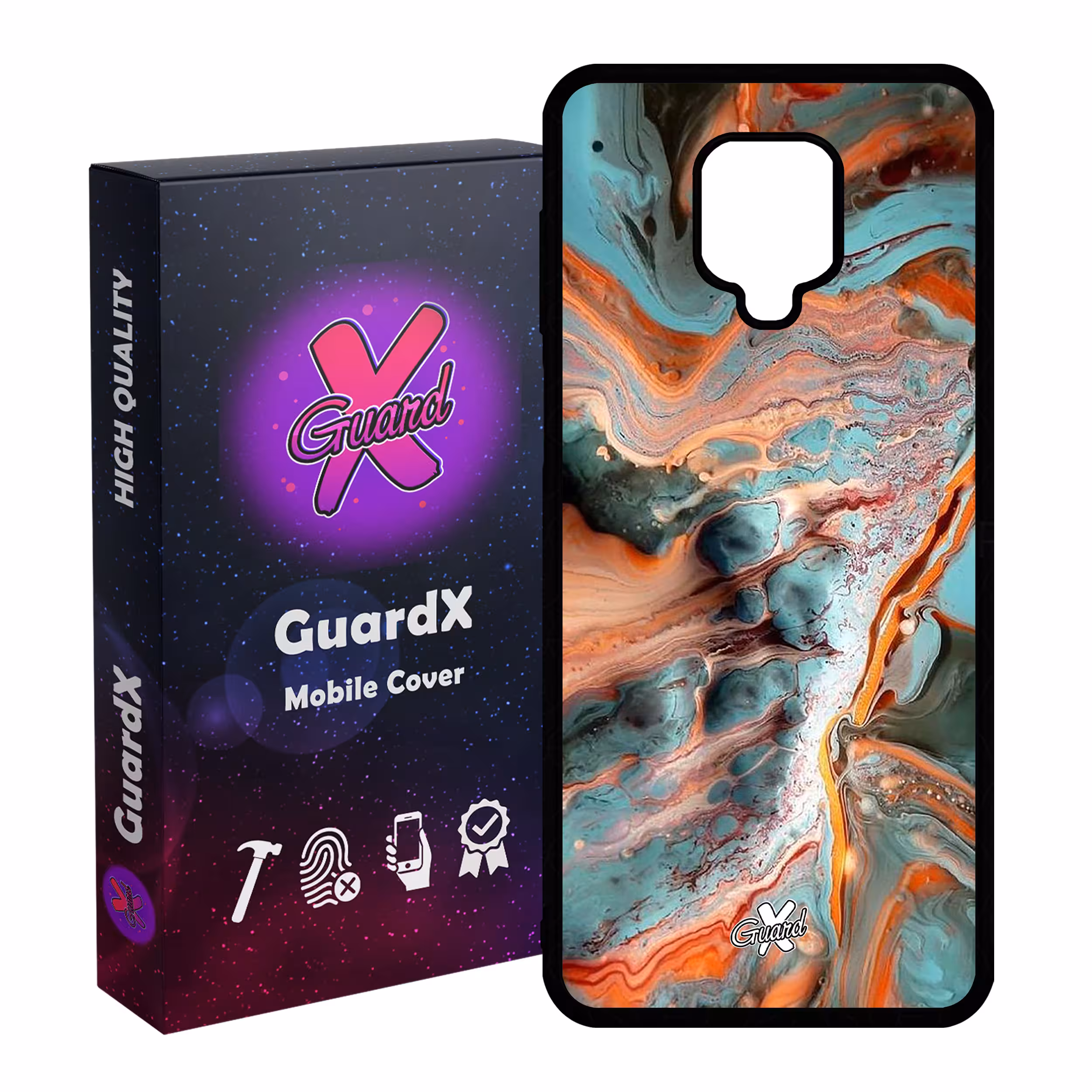 کاور گارد ایکس طرح ماربل مدل Glass10281 مناسب برای گوشی موبایل شیائومی Redmi Note 9S / Note 9 Pro / Note 9 Pro Max