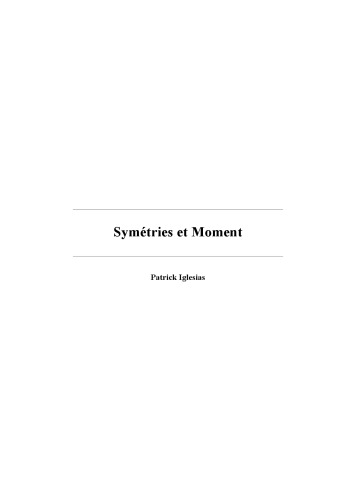 خرید و دانلود نسخه کامل کتاب Symétries et moment