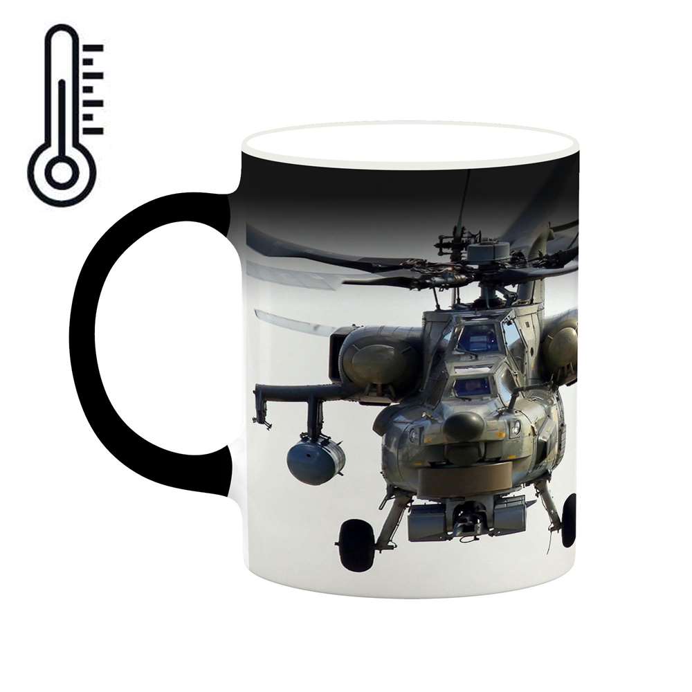 ماگ حرارتی کاکتی طرح هلی کوپتر مدل mgh20403