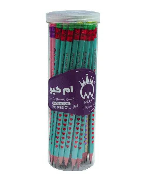 مدادمشکی ام کیو پاستیلی طرح قلب (48عددی) کد H36