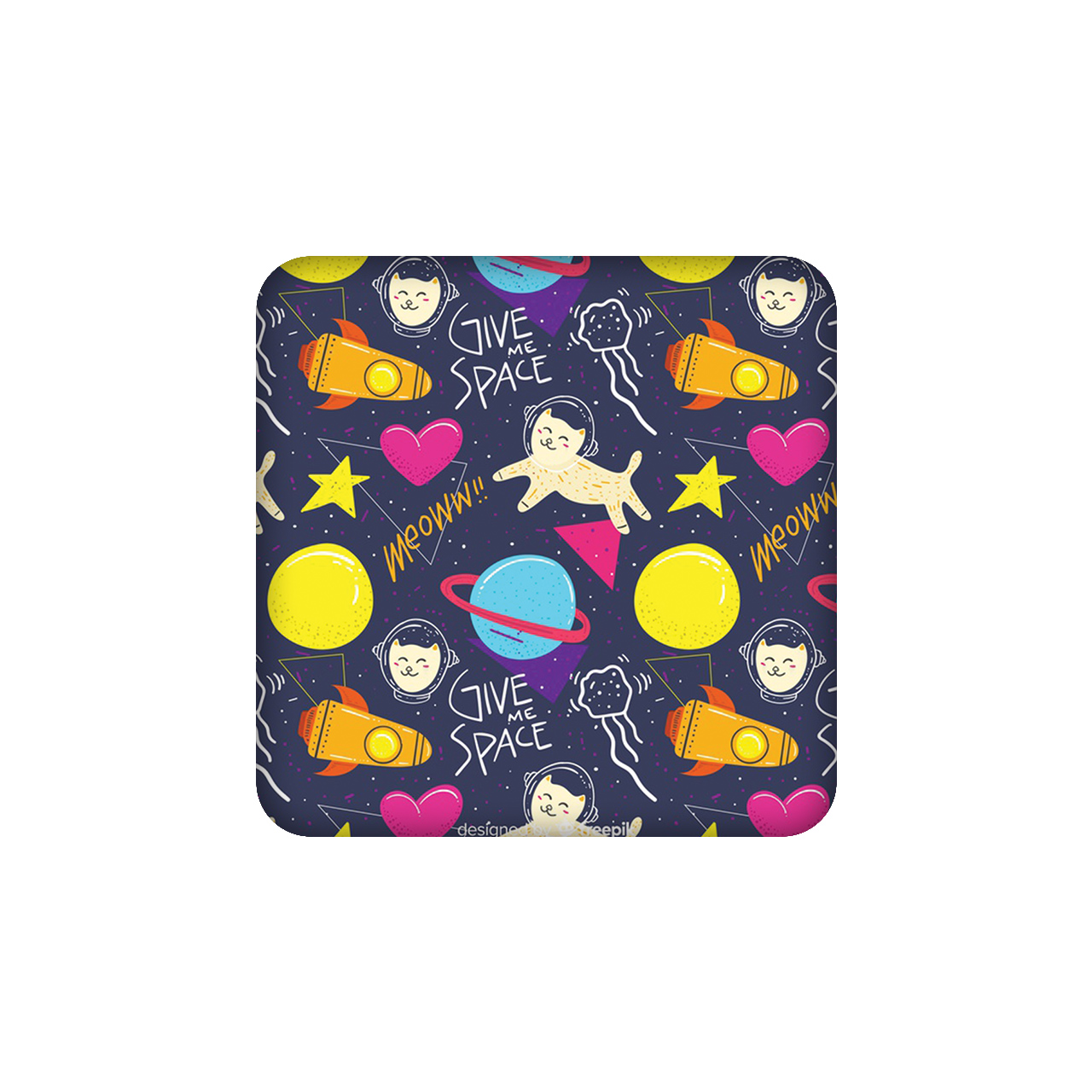 زیرلیوانی طرح گربه کد 362