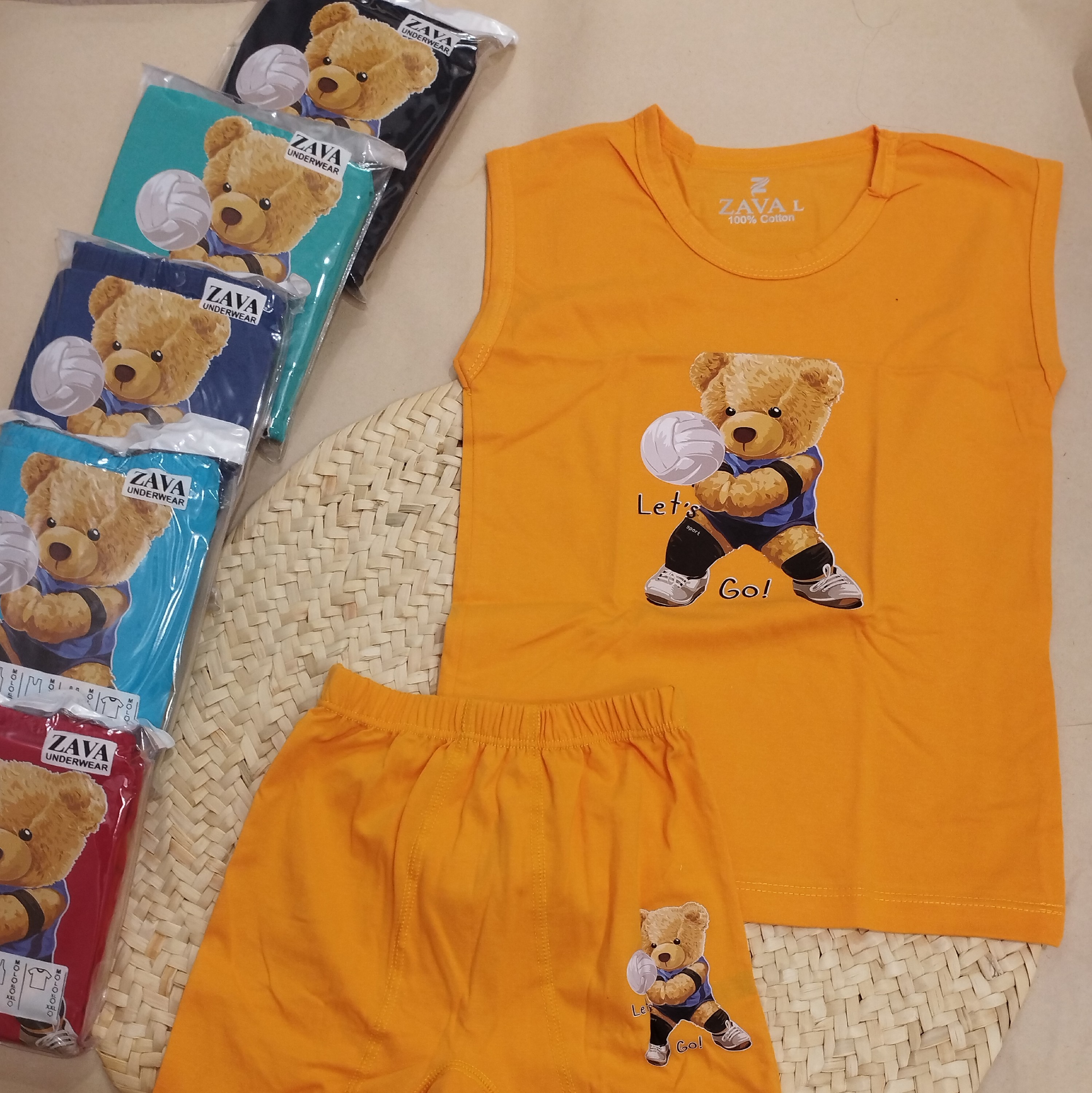 ست شورت و زیر پوش حلقه ای بچه گانه پسرانه