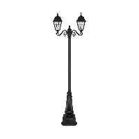 چراغ دو شاخه پارکی و حیاطی بیتانور مدل تیام کد 472222-96202