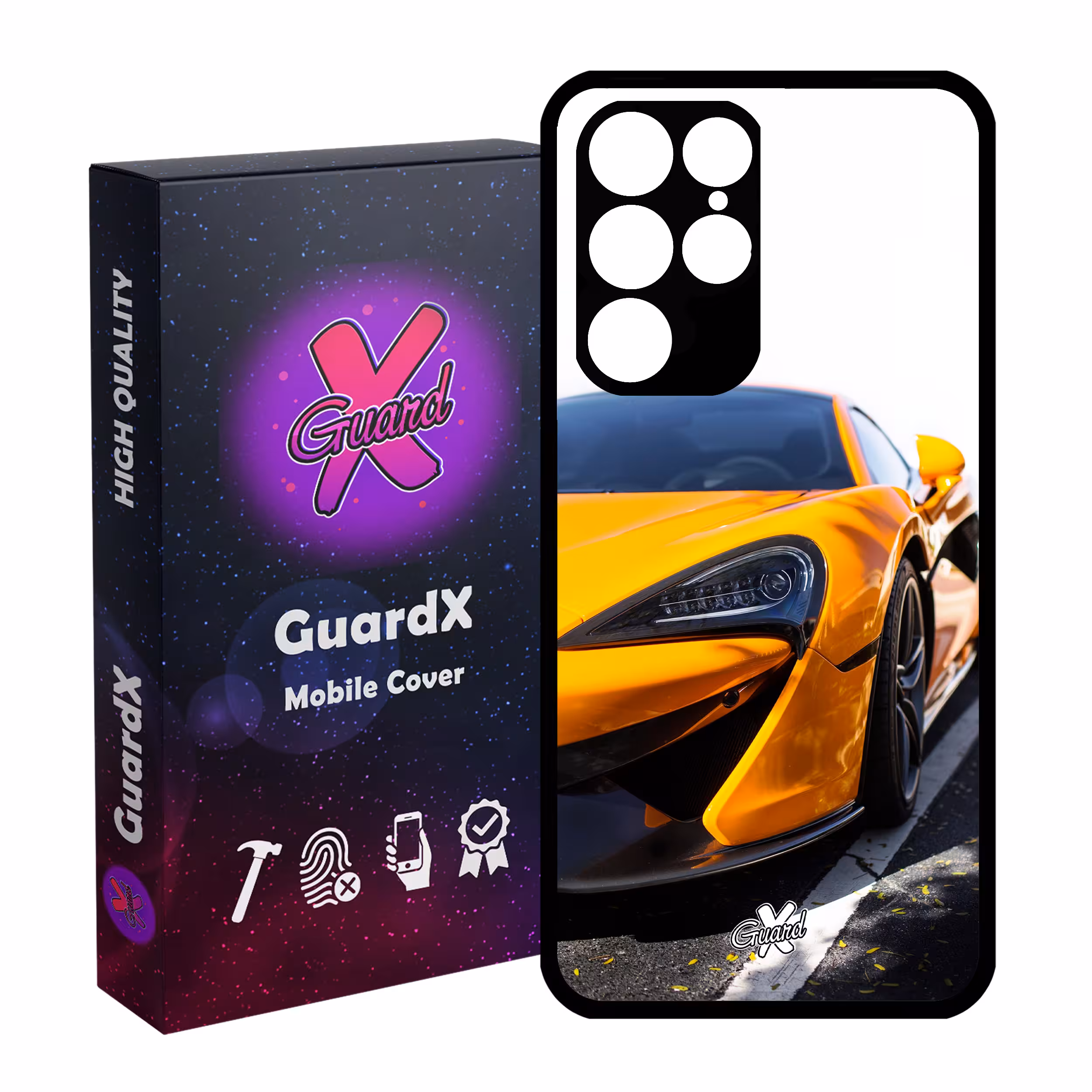 کاور گارد ایکس طرح خودرو مدل Glass10193 مناسب برای گوشی موبایل سامسونگ Galaxy S22 Ultra
