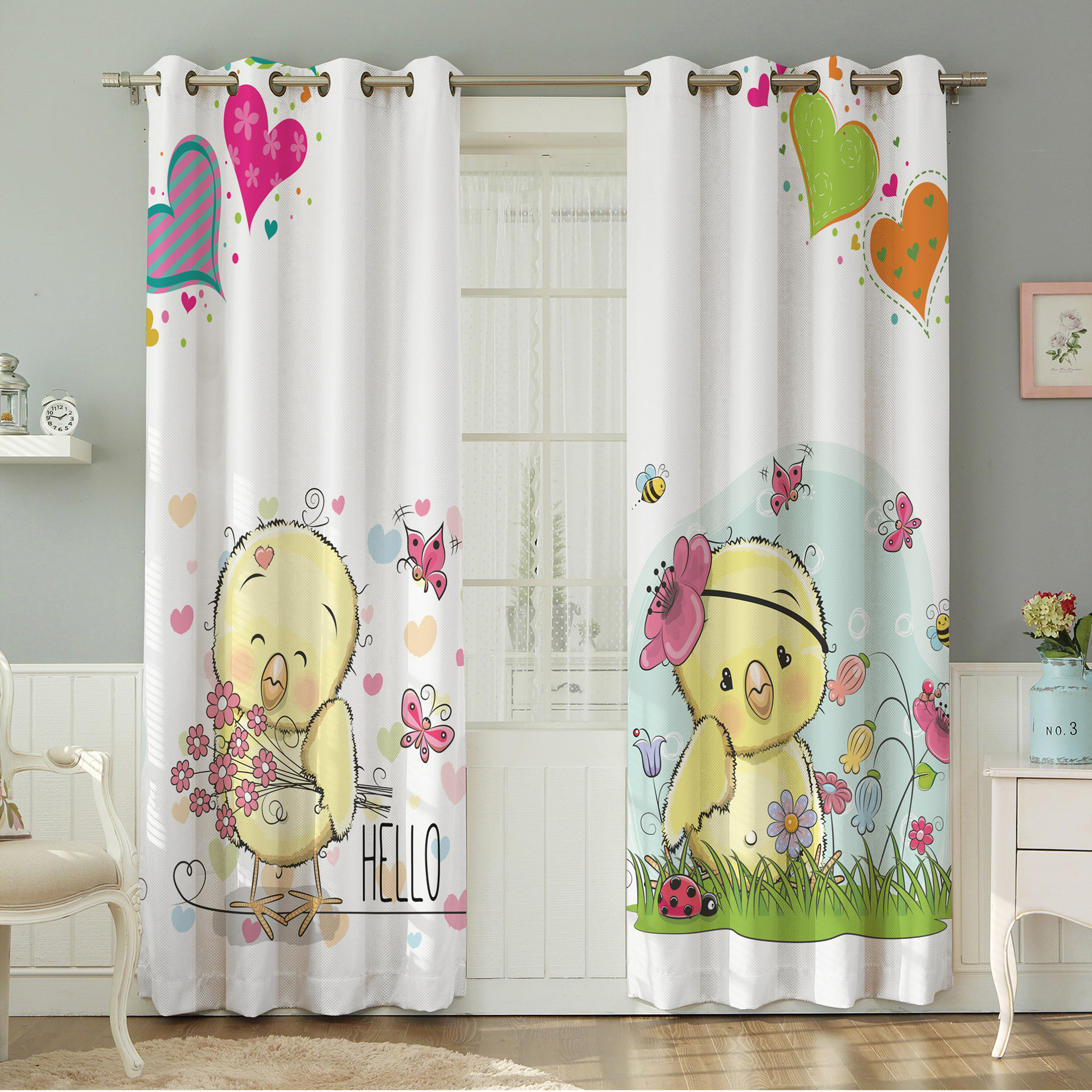 پرده نیروانا طرح کودک مدل هازان کد 8805 سایز 140×280 سانتی متر