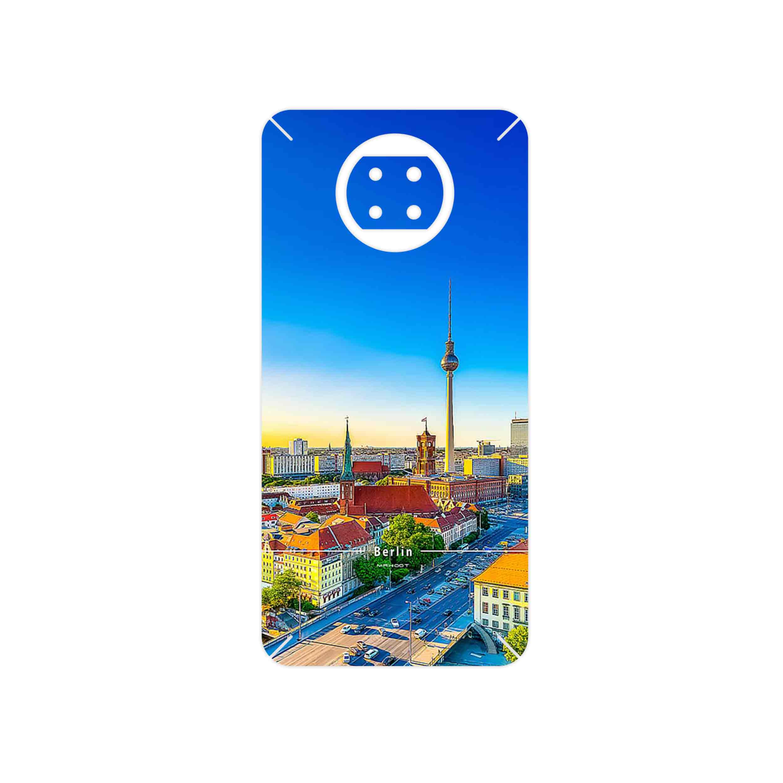 برچسب پوششی ماهوت مدل City of Berlin مناسب برای گوشی موبایل شیائومی Redmi Note 9T