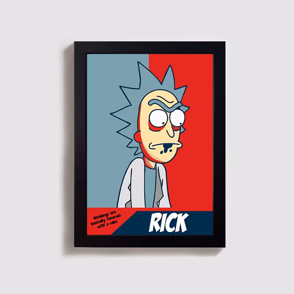 تابلو مدل ریک و مورتی rick and morty BL14